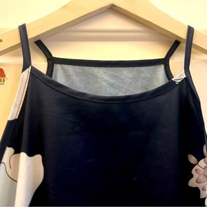 high neck slip dress